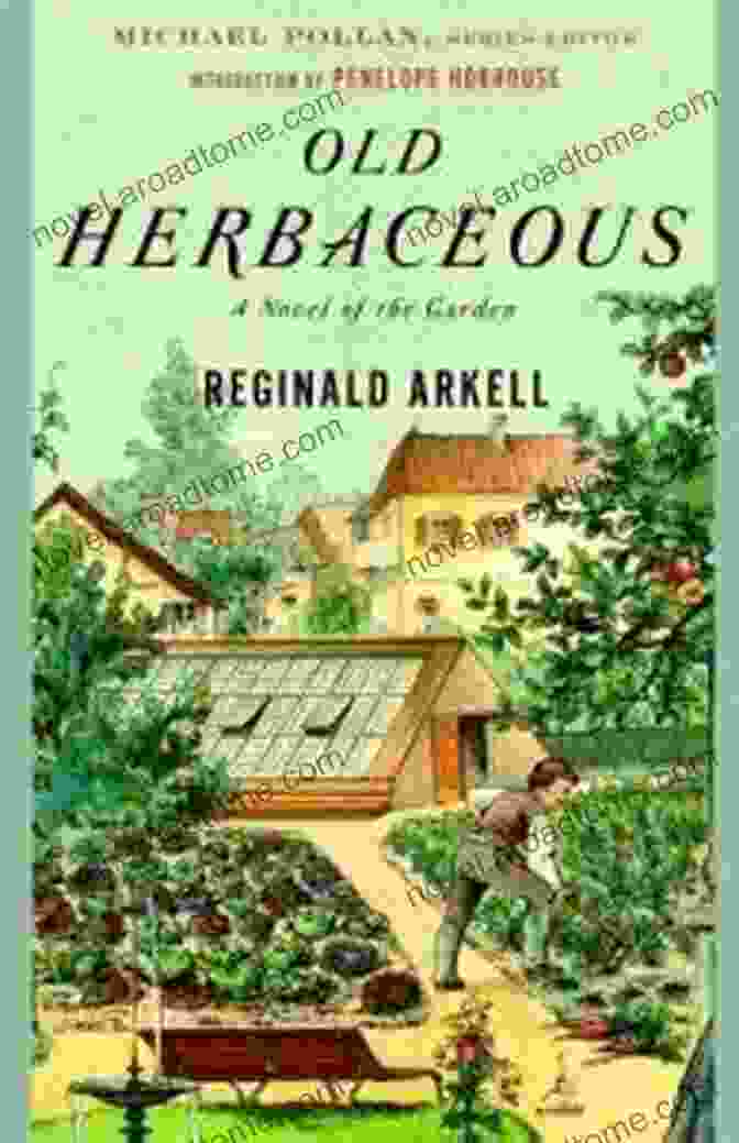 A Beautiful Illustration Of Old Herbaceous Tending To His Garden, Surrounded By Lush Flowers And Blooming Plants. Old Herbaceous Reginald Arkell