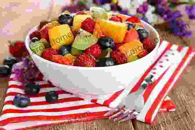 A Colorful Fruit Salad With A Variety Of Fruits, Including Strawberries, Blueberries, Raspberries, Blackberries, Grapes, And Kiwi Miss Kiwi (Miss Fruits)