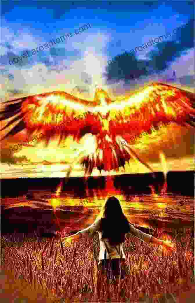 A Magnificent Phoenix Rising From The Ashes, Its Wings Spread Wide In Defiance Rising From The Ashes: A Mythological Short Story