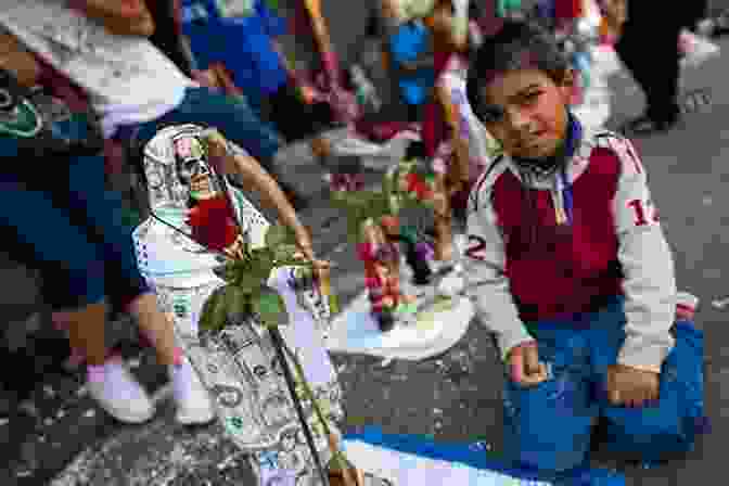 A Procession Of Devotees Carrying Images Of Santa Muerte Through The Streets Devoted To Death: Santa Muerte The Skeleton Saint