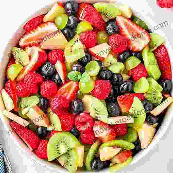 A Roasted Fruit Salad With A Variety Of Fruits, Including Apples, Pears, Bananas, And Grapes Miss Kiwi (Miss Fruits)