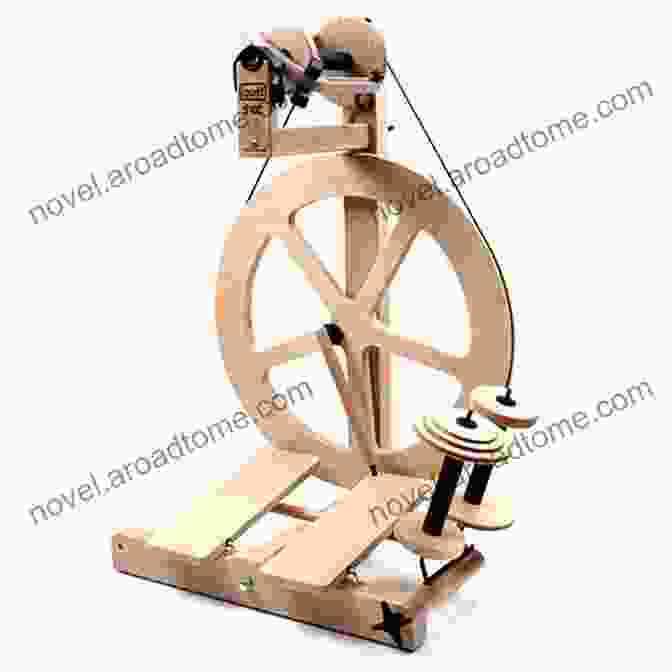 A Spinning Wheel With A Skein Of Yarn BEGINNERS GUIDE TO YARN SPINNING: A PRACTICAL GUIDE TO YARN SPINNING WITH EASY ILLUSTRATION