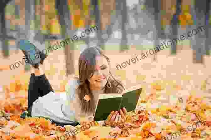 A Young Girl Sits On A Bench Surrounded By Vibrant Fall Foliage, Reading A Book. Fall Colors (Seasons All Around Me (Pull Ahead Readers Fiction))