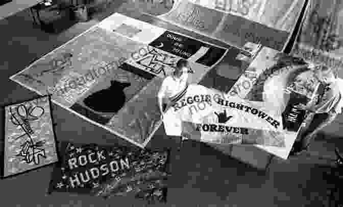 Cleve Jones Standing Amidst A Section Of The AIDS Memorial Quilt Stitch By Stitch: Cleve Jones And The AIDS Memorial Quilt