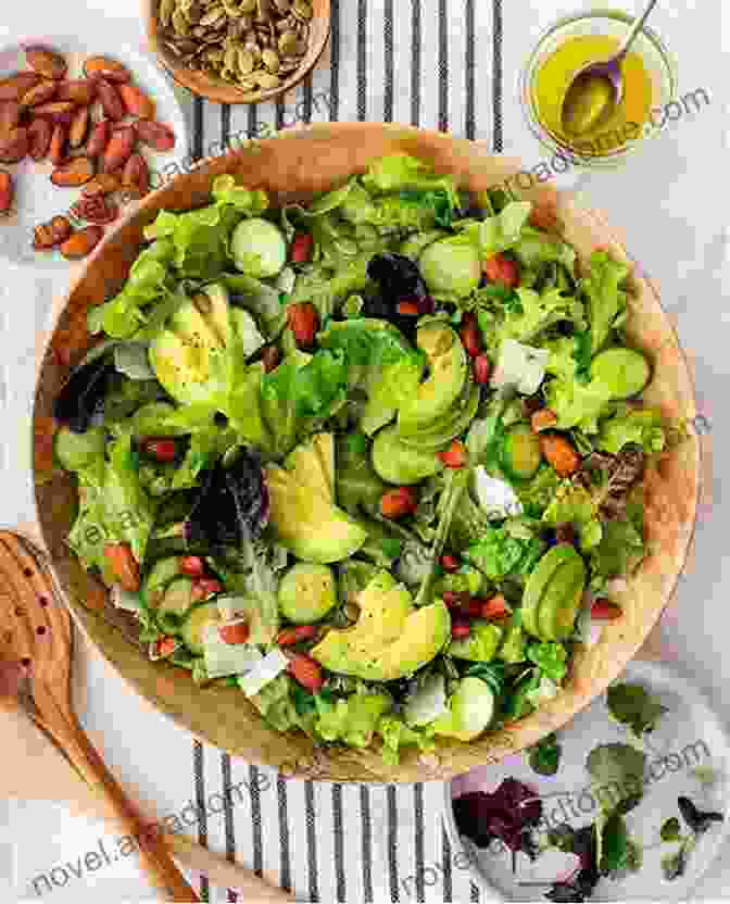 Colorful Variety Of Salads, Featuring Fruit Salads, Pasta Salads, And Leafy Green Salads Vegetarian Mediterranean Cookbook: Over 50 Recipes For Appetizers Salads Dips And Main Dishes