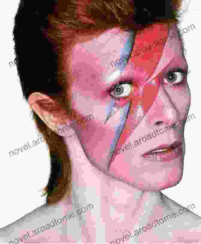 David Bowie With His Signature Ziggy Stardust Makeup And Lightning Bolt, Holding A Record In His Hand. On Bowie Rob Sheffield