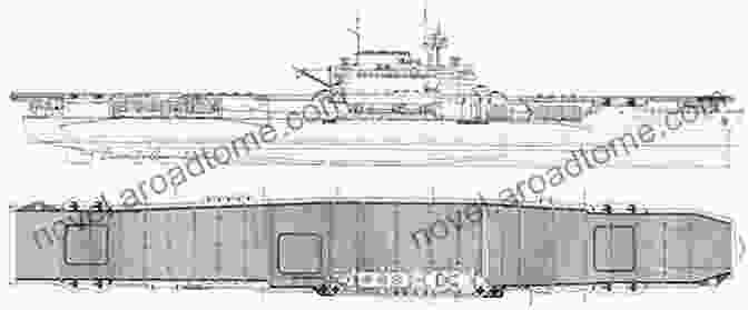 Detailed Deck Plan Showcasing The Intricate Layout Of A Yorktown Class Aircraft Carrier Yorktown Class Aircraft Carriers (ShipCraft 3)