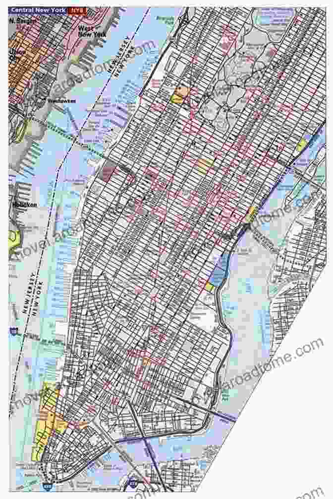 Detailed Street Map Of Manhattan NYC Manhattan Brooklyn Street Maps Subway