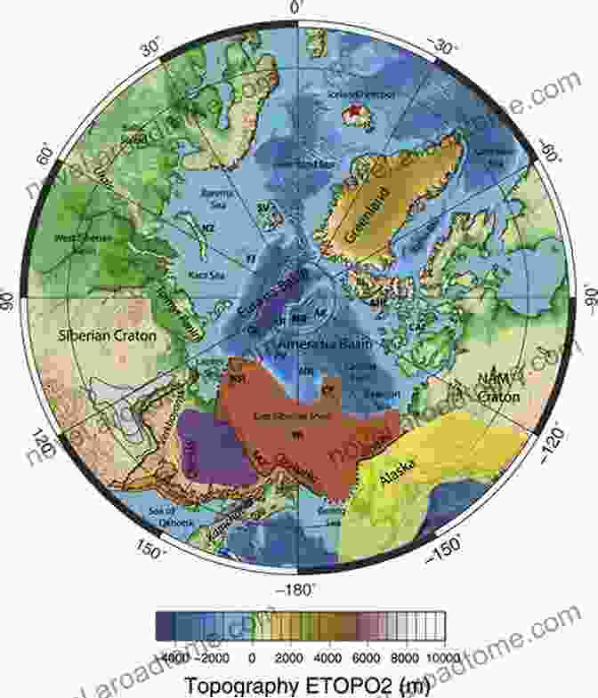 Diagram Illustrating The Tectonic Evolution Of The Arctic Basin, From The Breakup Of Pangea To The Present Day Geologic Structures Of The Arctic Basin