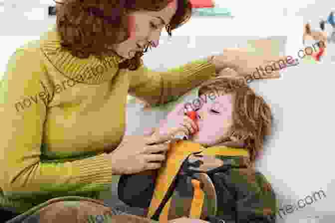 Image Of A Person Using An Inhaler, With Close Up Of Inflamed Airways. About Allergy And Asthma