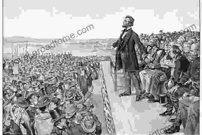 Lincoln Delivering The Gettysburg Address, Surrounded By An Attentive Audience The Eloquent President: A Portrait Of Lincoln Through His Words