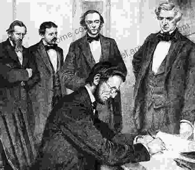 Lincoln Signing The Emancipation Proclamation, Surrounded By Advisors The Eloquent President: A Portrait Of Lincoln Through His Words