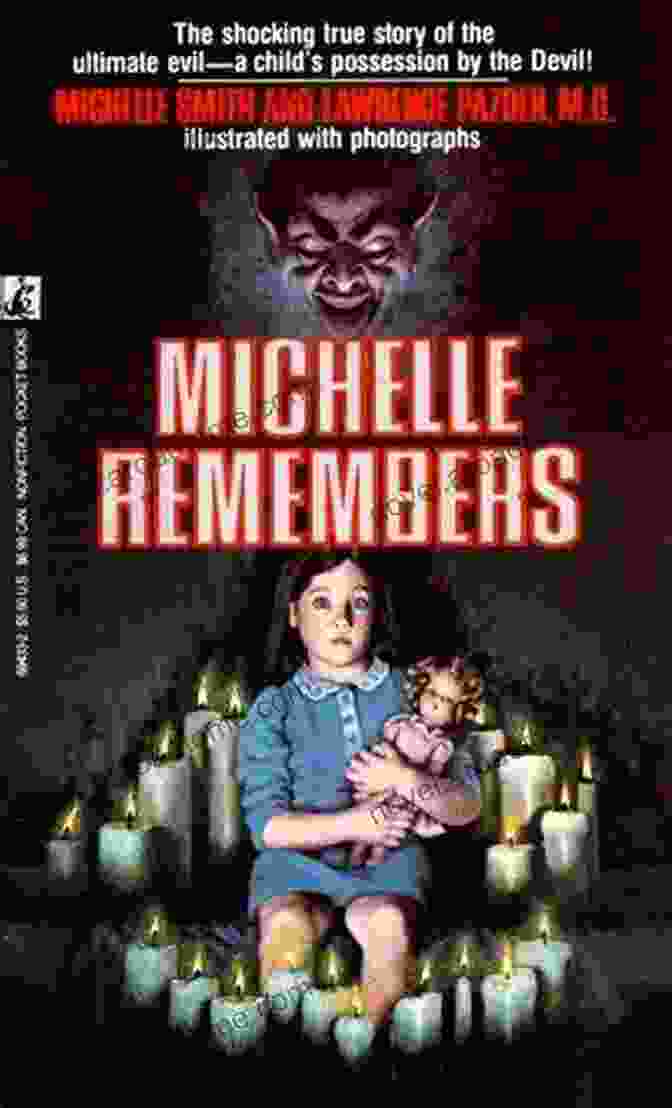 Michelle Remembers Book Cover Featuring A Young Girl With Haunted Eyes And A Sinister Shadow Behind Her Unmask Alice: LSD Satanic Panic And The Imposter Behind The World S Most Notorious Diaries