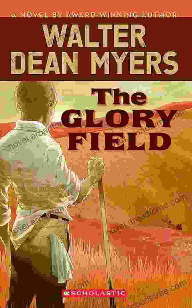 The Glory Field Book Cover, Featuring A Lone Soldier Against A Backdrop Of A Battle Torn Field The Glory Field Walter Dean Myers