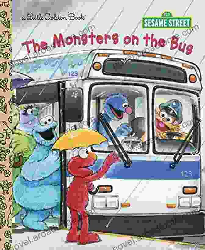 The Monsters On The Bus Little Golden Book Cover The Monsters On The Bus (Sesame Street) (Little Golden Book)