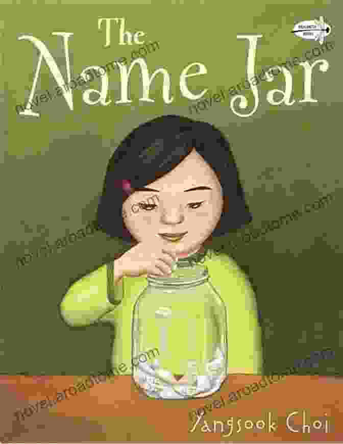 The Name Jar Book Cover Illustration Of A Girl With A Filled Jar Over Her Head. The Name Jar Yangsook Choi