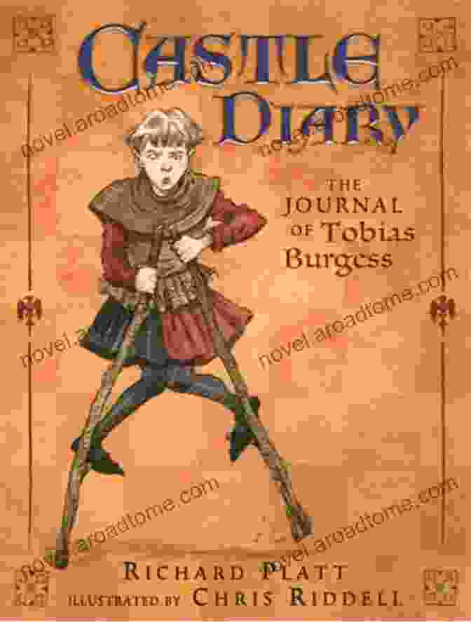 Tobias Burgess, The Young Protagonist Of Castle Diary, Peeks Out From Behind A Tapestry. Castle Diary: The Journal Of Tobias Burgess Page