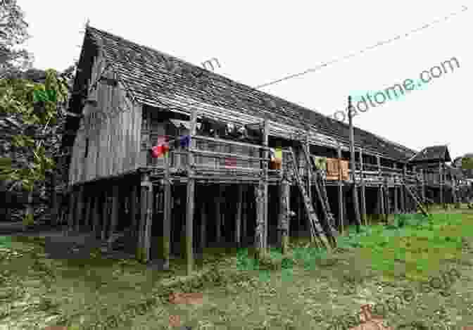 Traditional Longhouse Of The Dayak People In Borneo, Indonesia. Living House: An Anthropology Of Architecture In South East Asia